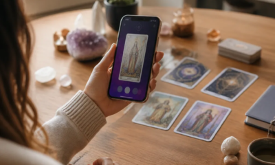 Aplicativo de leitura de cartas místicas com inteligência artificial
